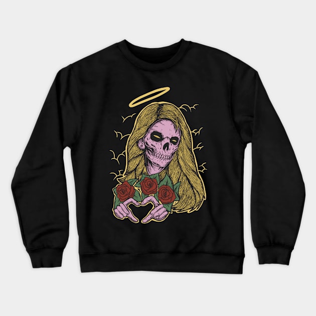 Death love Crewneck Sweatshirt by Luckyart11